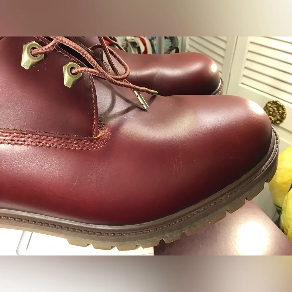 Timberland Heritage 6 Inch Sz 13M Men's Merlot Color Leather TB 0A22W9 - Picture 6 of 16